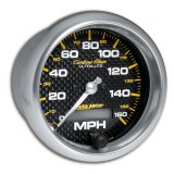 Autometer Carbon Fiber 85.7mm 160MPH Range Speedometer Elect. Programmable Gauge thumbnail 4