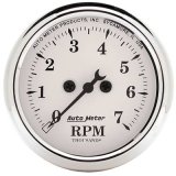 Autometer 2 1/16 inch 7000rpm Old Tyme Tachometer (52.4mm) thumbnail 1