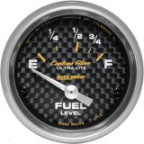 Autometer Carbon Fiber 52mm 73E-10F Electronic Fuel Level Gauge thumbnail 1