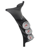 Autometer 99-06 Ford Powerstroke/SD Black Triple Pillar Ultra-Lite Gauge Kit thumbnail 8