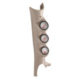 Autometer 03-09 Dodge Ram Taupe Triple Pillar Phantom Gauge Kit thumbnail 5