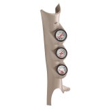 Autometer 03-09 Dodge Ram Taupe Triple Pillar Phantom Gauge Kit thumbnail 6