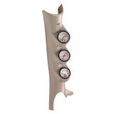 Autometer 03-09 Dodge Ram Taupe Triple Pillar Phantom Gauge Kit thumbnail 9