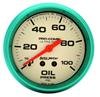 Autometer Ultra-Nite 2-5/8in 0-100 PSI Liquid Filled Mechanical Glow In Dark Oil Pressure Gauge thumbnail 8