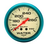 Autometer Ultra-Nite 2-5/8in 140-280 Degree Liquid Filled Mechanical Glow In Dark Water Temp Gauge thumbnail 2