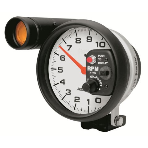 Autometer Phantom 5 inch 10000 RPM Shift-Lite Tach thumbnail 4
