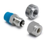 Autometer Thermocouple Compress Fitting 1/4in / 1/8in NPTF Male w/Weld Boss thumbnail 9