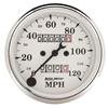 Auto Meter 3-1/8in 120MPH Mechanical Speedometer Old Tyme White Gauge thumbnail 6
