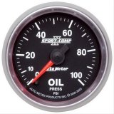Autometer Sport-Comp II 52mm 0-100 PSI Electronic Oil Pressure Gauge thumbnail 1