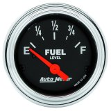 Autometer Traditional Chrome 2-1/16in 33 Ohm - 240 Ohm Full Electrical Fuel Level Gauge thumbnail 2