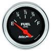 Autometer Traditional Chrome 2-1/16in 33 Ohm - 240 Ohm Full Electrical Fuel Level Gauge thumbnail 6