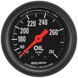 Autometer Z Series 2-1/16in 140-280 Degrees F Mechanical Oil Temperature Gauge thumbnail 1