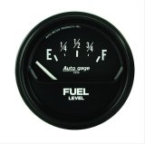 Autometer AutoGage 2-5/8in 0-90 Short Sweep Electrical Fuel Level - Black thumbnail 1