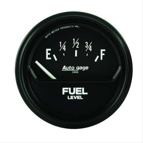 Autometer AutoGage 2-5/8in 0-90 Short Sweep Electrical Fuel Level - Black