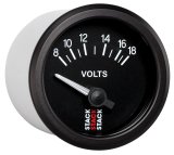 Autometer Stack Instruments 52mm 8-18V Electric Battery Voltage Gauge - Black thumbnail 6