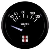 Autometer 52mm Stack Instruments 40-120 Degree C Electric Water Temperature Gauge - Black thumbnail 3
