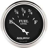 Autometer 2 1/16in Old Tyme 0-30 Ohm Electronic Fuel Level Gauge - Black thumbnail 1