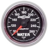 Autometer Sport-Comp II 52.4mm 100-260 Deg. F Water Temperature Gauge thumbnail 2