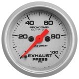 Autometer Ultra-Lite 2-1/16in 100PSI Exhaust Pressure Digital Stepper Motor Gauge thumbnail 4