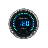 Autometer 52.4mm Black Switchable 0-100 Fuel Level / 8-18V Voltmeter Cobalt Elite Digital Gauge thumbnail 2