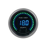 Autometer 52.4mm Black Switchable 0-100 Fuel Level / 8-18V Voltmeter Cobalt Elite Digital Gauge thumbnail 4