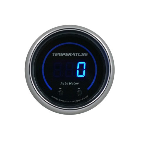 Autometer 52.4mm Black Switchable 60-340 Degrees F / 40-170 Degrees C Cobalt Elite Digital Gauge thumbnail 2