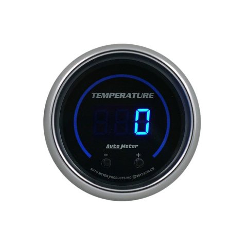 Autometer 52.4mm Black Switchable 60-340 Degrees F / 40-170 Degrees C Cobalt Elite Digital Gauge thumbnail 4