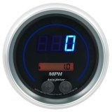 Autometer 85.7mm Black Switchable 260 MPH / 260 KM/H Speedometer Cobalt Elite Digital Gauge thumbnail 4
