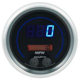 Autometer 85.7mm Black Switchable 260 MPH / 260 KM/H Speedometer Cobalt Elite Digital Gauge thumbnail 6