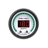 Autometer 52.4mm White Switchable 0-100 Fuel Level/8-18V Voltmeter Phantom Elite Digital Gauge thumbnail 1