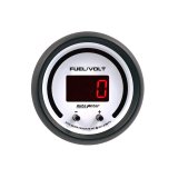 Autometer 52.4mm White Switchable 0-100 Fuel Level/8-18V Voltmeter Phantom Elite Digital Gauge thumbnail 2