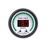 Autometer 52.4mm White Switchable 0-100 Fuel Level/8-18V Voltmeter Phantom Elite Digital Gauge thumbnail 4