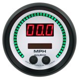 Autometer 85.7mm White Switchable 260 MPH / 260 KM/H Speedometer Phantom Elite Digital Gauge thumbnail 1