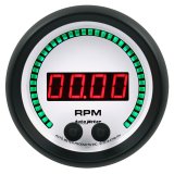 Autometer 85.7mm White 0-16K RPM Tachometer Phantom Elite Digital Gauge thumbnail 1