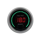 Autometer 52.4mm Black Switchable 0-100 Fuel Level / 8-18V Voltmeter Sport-Comp Elite Digital Gauge thumbnail 3