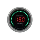 Autometer 52.4mm Black Switchable 0-100 Fuel Level / 8-18V Voltmeter Sport-Comp Elite Digital Gauge thumbnail 5