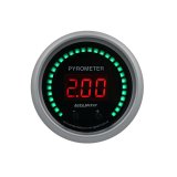 Autometer 52.4mm Black Two Channel 0-2000 Degree Pyrometer (EGT) Sport-Comp Elite Digital Gauge thumbnail 4