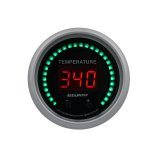 Autometer 52.4mm Black Switchable 60-340 Degrees F / 40-170 Degrees C Sport-Comp Elite Digital Gauge thumbnail 1