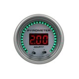 Autometer 52.4mm Silver Two Channel 0-2000 Degree Pyrometer (EGT) Ultra-Lite Elite Digital Gauge thumbnail 1