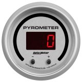 Autometer 52.4mm Silver Two Channel 0-2000 Degree Pyrometer (EGT) Ultra-Lite Elite Digital Gauge thumbnail 4