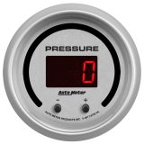 Autometer 52.4mm Silver Switchable 0-1600 PSI/0-110 BAR Fluid Pressure UltraLite Elite Digital Gauge thumbnail 5