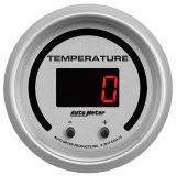 Autometer 52.4mm Silver Switchable 60-340 Degrees F/40-170 Degrees C Ultra-Lite Elite Digital Gauge thumbnail 3