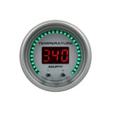 Autometer 52.4mm Silver Switchable 60-340 Degrees F/40-170 Degrees C Ultra-Lite Elite Digital Gauge thumbnail 6