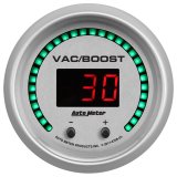 Autometer 52.4mm Silver Switchable 0-1600 PSI/0-110 BAR Vacuum/Boost Ultra-Lite Elite Digital Gauge thumbnail 4