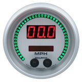 Autometer 85.7mm Silver Switchable 260 MPH / 260 KM/H Speedometer Ultra-Lite Elite Digital Gauge thumbnail 1