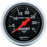 Autometer Sport-Comp 52mm 35 PSI Mechanical Boost Gauge thumbnail 2