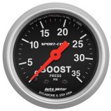 Autometer Sport-Comp 52mm 35 PSI Mechanical Boost Gauge thumbnail 4