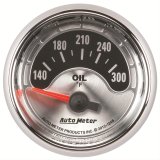 Autometer American Muscle 2-1/16in Short Sweep Electric 140-300 Deg F Oil Temp Gauge thumbnail 1
