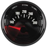 Autometer American Muscle 2-1/16in Short Sweep Electric 140-300 Deg F Oil Temp Gauge thumbnail 4