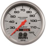 Autometer Marine Silver Ultra-Lite 5in 120mph GPS Speedometer thumbnail 5